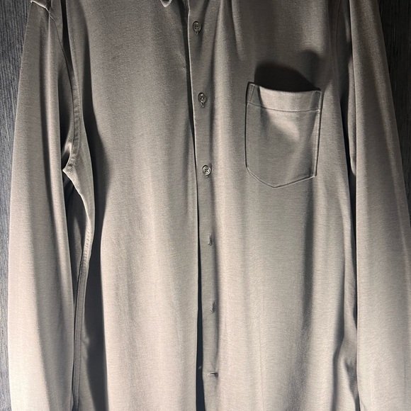 Nordstrom Men's Charcoal Button Down Shirt - Picture 3 of 6